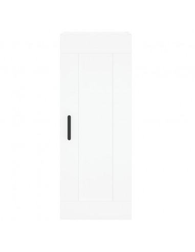 Credenza Bianca 34,5x34x180 cm in Legno Multistrato