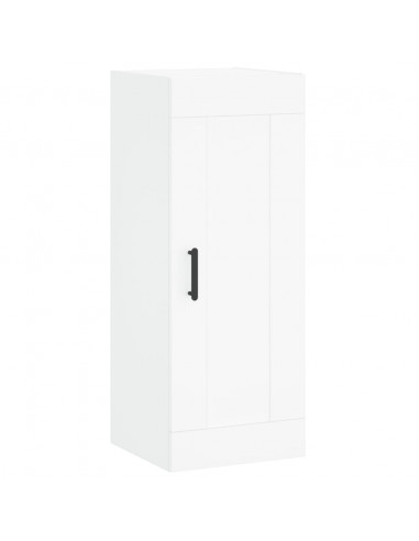 Credenza Bianca 34,5x34x180 cm in Legno Multistrato