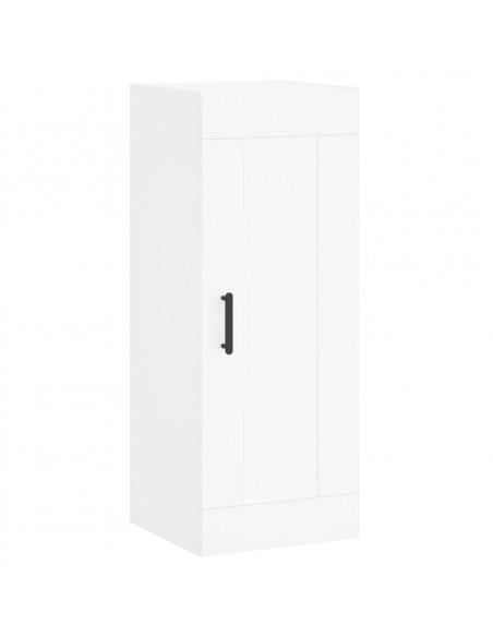 Credenza Bianca 34,5x34x180 cm in Legno Multistrato