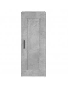Credenza Grigio Cemento 34,5x34x180 cm in Legno Multistrato 2