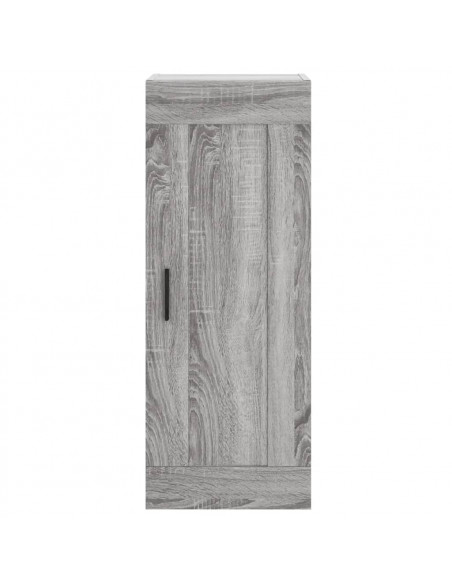 Credenza Grigio Sonoma 34,5x34x180 cm in Legno Multistrato