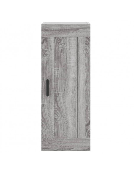 Credenza Grigio Sonoma 34,5x34x180 cm in Legno Multistrato