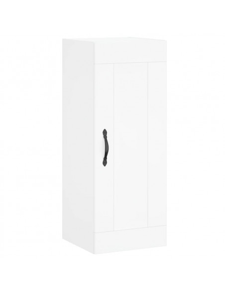 Credenza Bianca 34,5x34x180 cm in Legno Multistrato