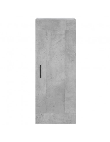 Credenza Grigio Cemento 34,5x34x180 cm in Legno Multistrato