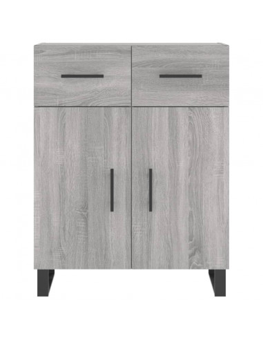 Credenza Grigio Sonoma 69,5x34x180 cm in Legno Multistrato