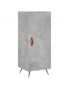 Credenza Grigio Cemento 34,5x34x180 cm in Legno Multistrato 2