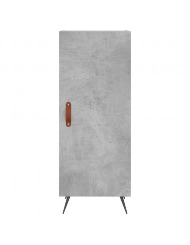 Credenza Grigio Cemento 34,5x34x180 cm in Legno Multistrato