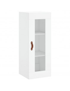 Credenza Bianca 34,5x34x180 cm in Legno Multistrato 2