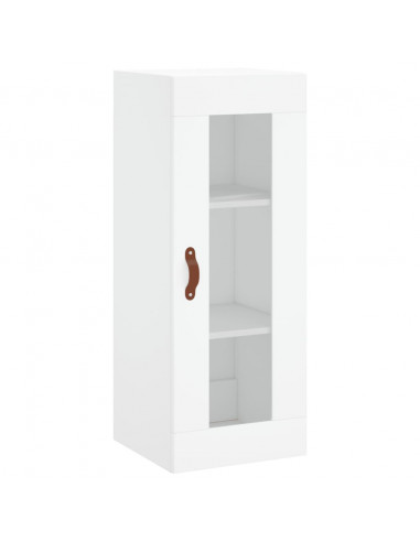 Credenza Bianca 34,5x34x180 cm in Legno Multistrato