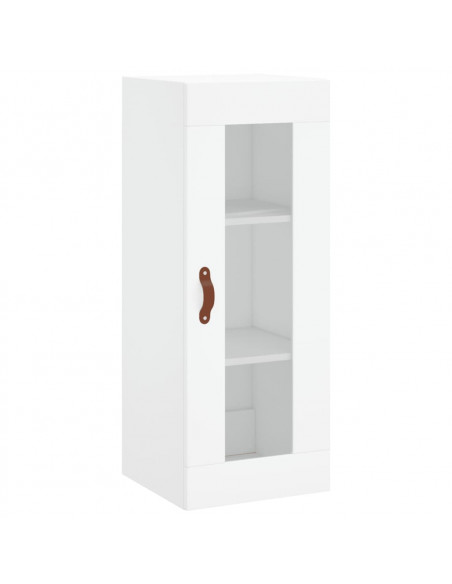Credenza Bianca 34,5x34x180 cm in Legno Multistrato