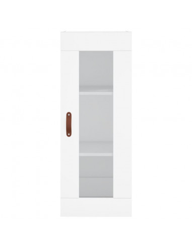 Credenza Bianca 34,5x34x180 cm in Legno Multistrato