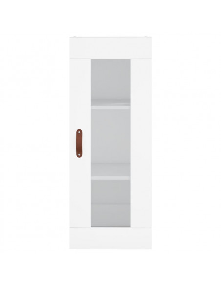 Credenza Bianca 34,5x34x180 cm in Legno Multistrato