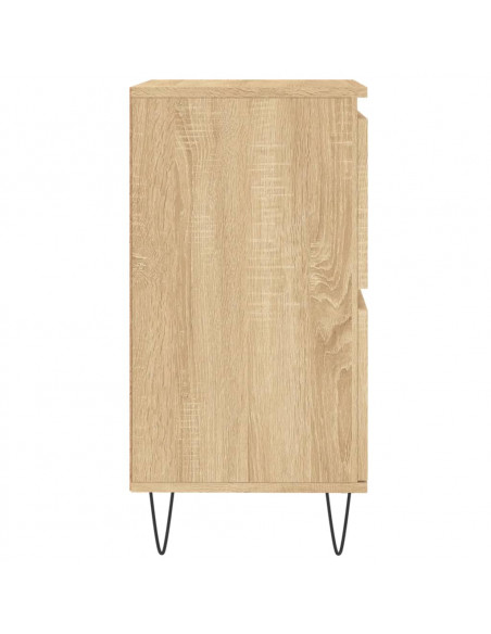 Credenze 2 pz Rovere Sonoma in Legno Multistrato