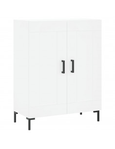 Credenza Bianca 69,5x34x180 cm in Legno Multistrato 2