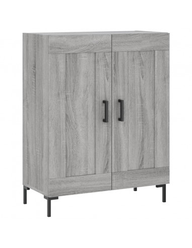 Credenza Grigio Sonoma 69,5x34x180 cm in Legno Multistrato