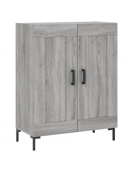 Credenza Grigio Sonoma 69,5x34x180 cm in Legno Multistrato