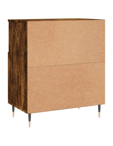 Credenze 3 pz Rovere Fumo in Legno Multistrato