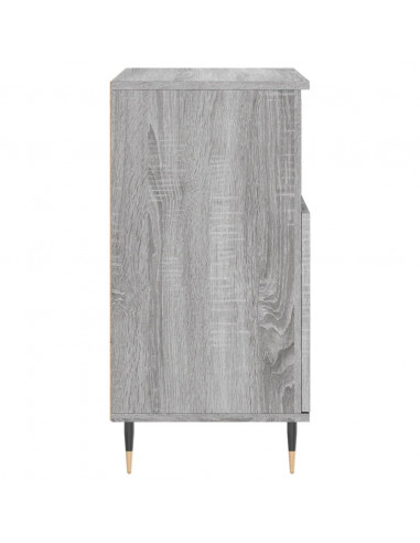 Credenze 3 pz Grigio Sonoma in Legno Multistrato