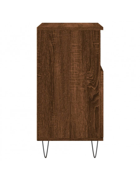 Credenze 3 pz Rovere Marrone in Legno Multistrato