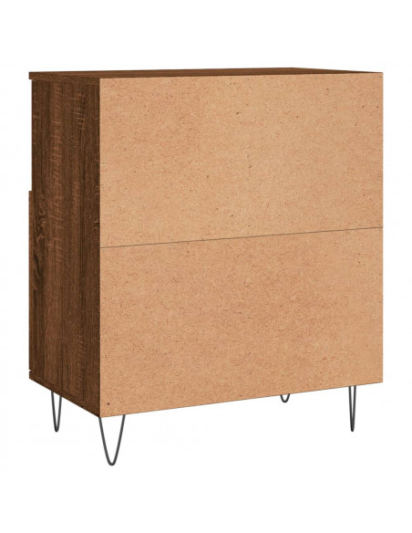 Credenze 3 pz Rovere Marrone in Legno Multistrato