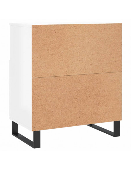Credenze 3 pz Bianco Lucido in Legno Multistrato