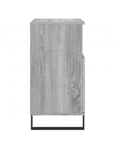 Credenze 3 pz Grigio Sonoma in Legno Multistrato