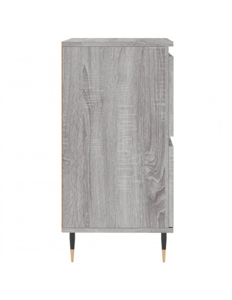 Credenze 3 pz Grigio Sonoma in Legno Multistrato