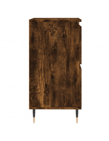 Credenze 3 pz Rovere Fumo in Legno Multistrato