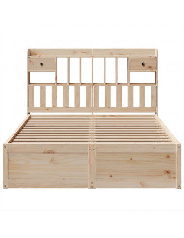 Giroletto senza Materasso 160x200 cm in Legno Massello di Pino