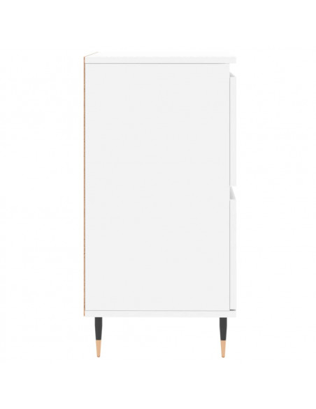 Credenze 3 pz Bianco in Legno Multistrato