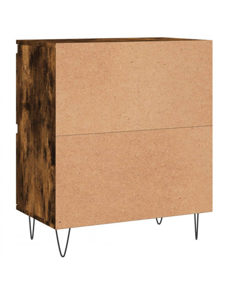 Credenze 3 pz Rovere Fumo in Legno Multistrato