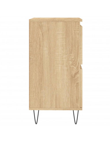 Credenze 3 pz Rovere Sonoma in Legno Multistrato