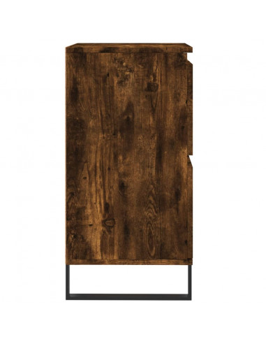 Credenze 3 pz Rovere Fumo in Legno Multistrato