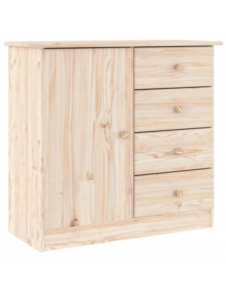Credenza ALTA 77x35x165 cm in Legno Massello di Pino