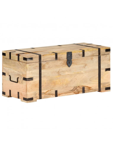 Baule 90x40x40 cm in Legno Massello di Mango