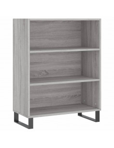 Credenza Grigio Sonoma 69,5x34x180 cm in Legno Multistrato 2