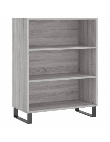 Credenza Grigio Sonoma 69,5x34x180 cm in Legno Multistrato