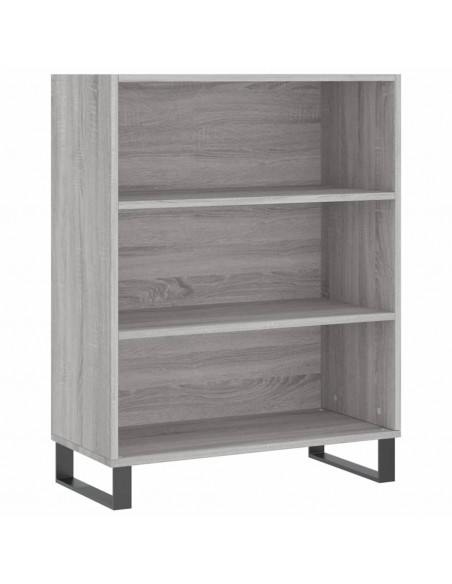 Credenza Grigio Sonoma 69,5x34x180 cm in Legno Multistrato