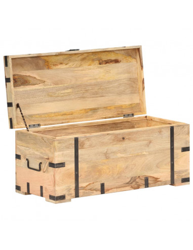 Baule 90x40x40 cm in Legno Massello di Mango