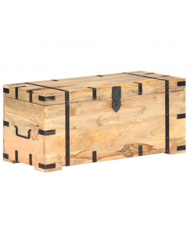 Baule 90x40x40 cm in Legno Massello di Mango