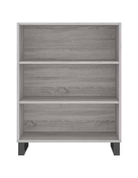 Credenza Grigio Sonoma 69,5x34x180 cm in Legno Multistrato