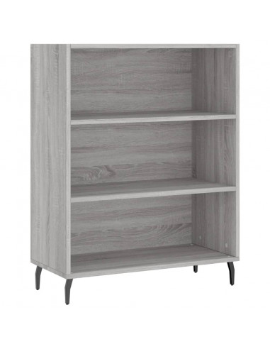 Credenza Grigio Sonoma 69,5x34x180 cm in Legno Multistrato