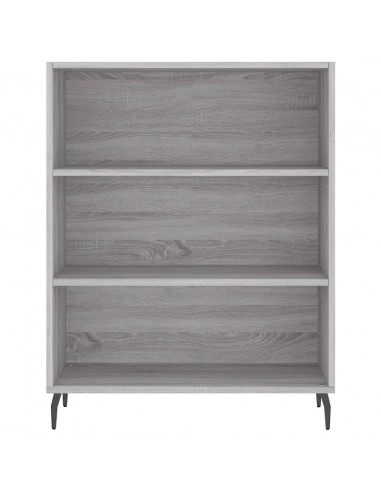 Credenza Grigio Sonoma 69,5x34x180 cm in Legno Multistrato