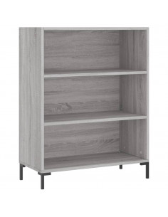 Credenza Grigio Sonoma 69,5x34x180 cm in Legno Multistrato 2