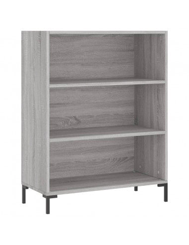 Credenza Grigio Sonoma 69,5x34x180 cm in Legno Multistrato