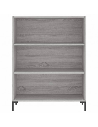 Credenza Grigio Sonoma 69,5x34x180 cm in Legno Multistrato