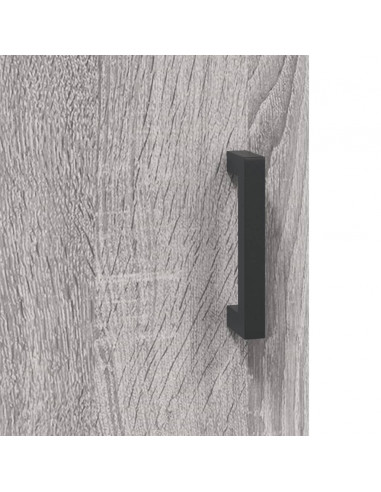 Credenza Grigio Sonoma 69,5x34x180 cm in Legno Multistrato