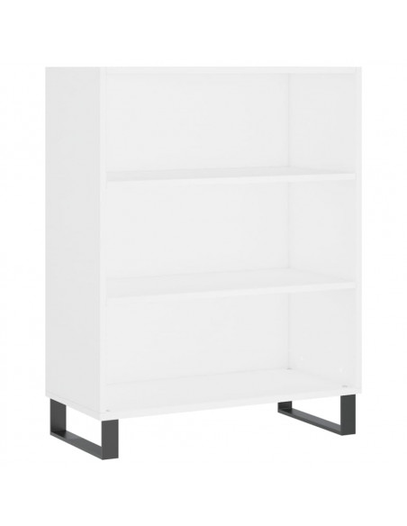 Credenza Bianca 69,5x34x180 cm in Legno Multistrato