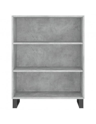 Credenza Grigio Cemento 69,5x34x180 cm in Legno Multistrato