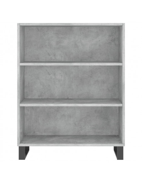 Credenza Grigio Cemento 69,5x34x180 cm in Legno Multistrato